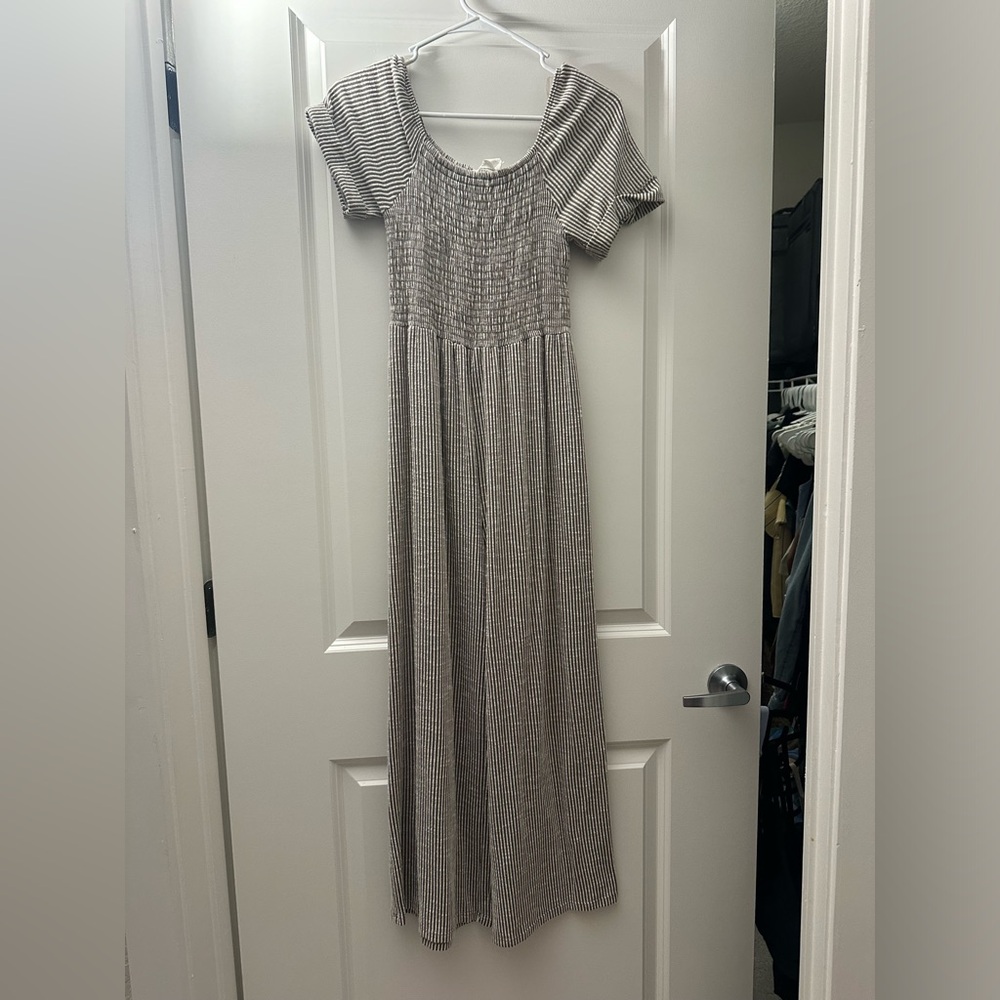 Striped jumpsuit size M